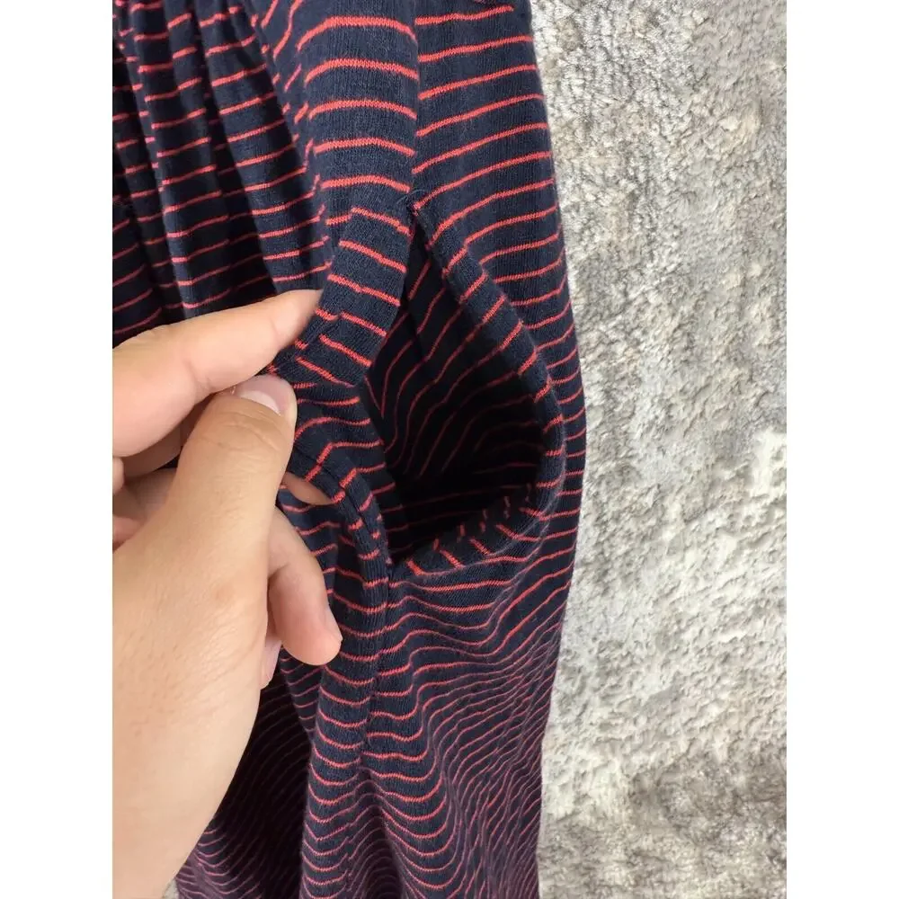 Workshop Republic Clothing Size S Striped Mini Dress Red Navy‎ Short Sleeve